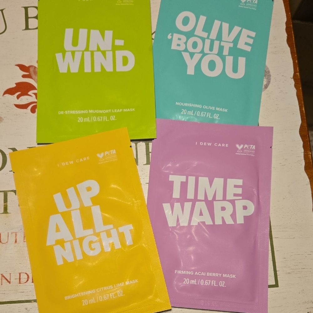 I Dew Care Face Mask Set - 4 Masks
